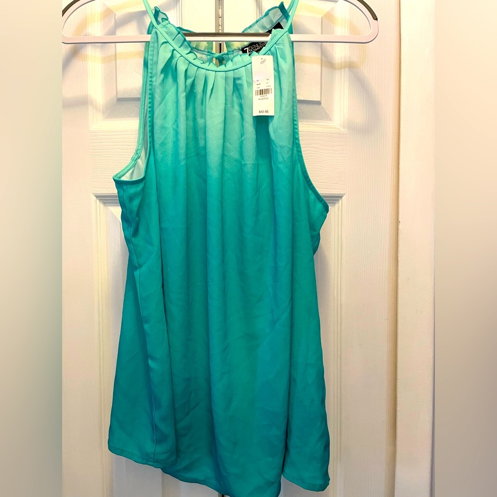 Bright green, summer top.